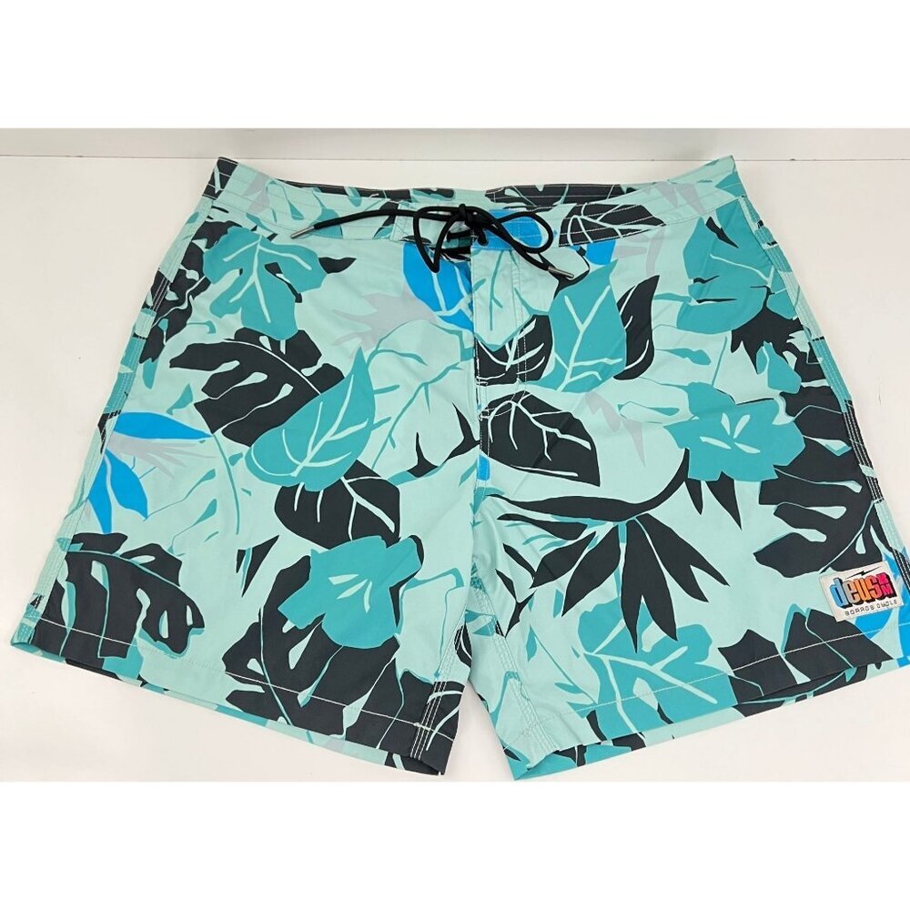 Deus ex machina Morning Light Sea Blue  Board Shorts Size 36 Swim Trunks